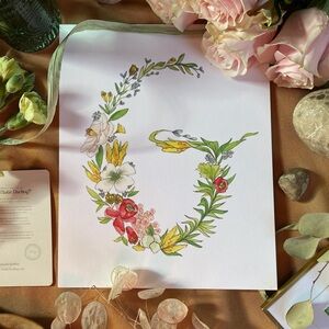 Hattie Darling - 8x10” Monogram Art Print - G